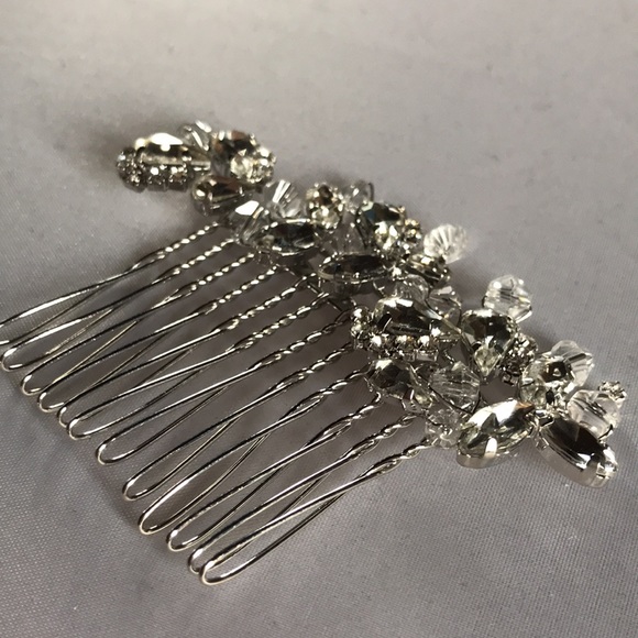 New! Set Crystal Floral Hair Jewelry - Picture 4 of 7